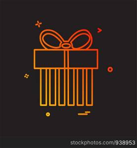 Giftbox icon design vector