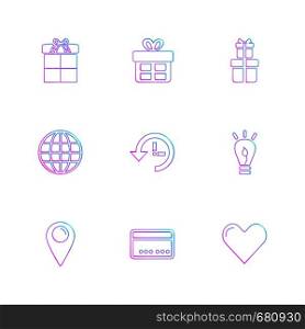 giftboxes , gifts , christmas , birthdays , dollar, shopping, compass , checkboxes , search , chart , time , map , icon, vector, design, flat, collection, style, creative, icons