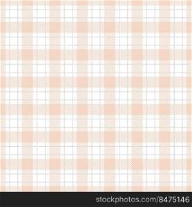 Gingham peach white seamless pattern. thin strokes texture for textile shirts, plaid, tablecloths, clothes, blankets vector checkered print.. Gingham peach white seamless pattern. thin strokes texture for textile shirts, plaid, tablecloths, clothes, blankets vector checkered print