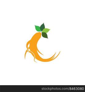 Ginseng icon vector illustration design template