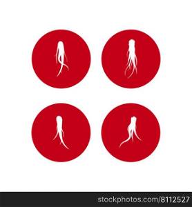 ginseng logo stock illustration design
