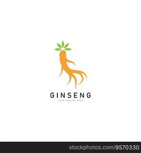 ginseng vector icon illustration design template