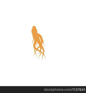 Ginseng Wave Logo Template vector symbol nature