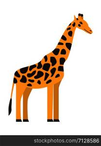 Giraffe icon. Flat illustration of giraffe vector icon for web design. Giraffe icon, flat style
