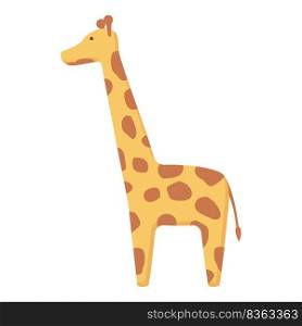 Giraffe toy icon cartoon vector. Store shelf. Toy element. Giraffe toy icon cartoon vector. Store shelf