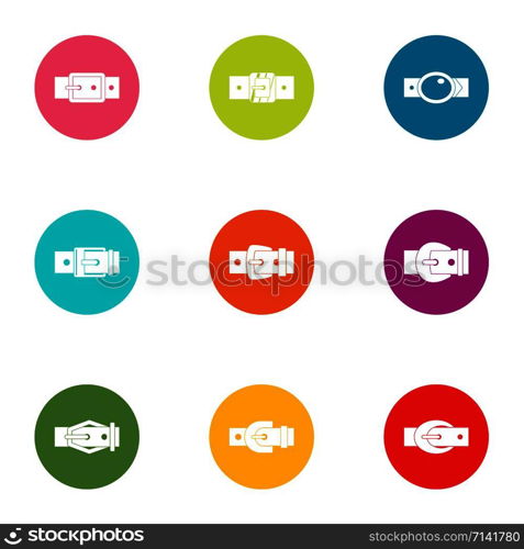 Gird icons set. Flat set of 9 gird vector icons for web isolated on white background. Gird icons set, flat style