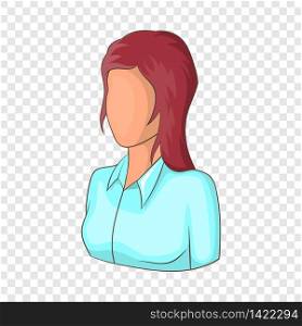Girl avatar icon. Cartoon illustration of avatar vector icon for web design. Girl avatar icon, cartoon style