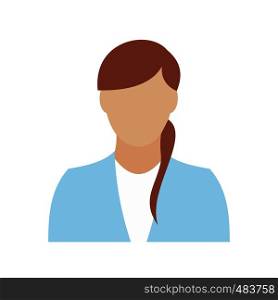 Girl avatar icon isolated on white background. Girl avatar icon