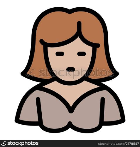 Girl barista icon outline vector. Coffee drink. Machine cold. Girl barista icon outline vector. Coffee drink