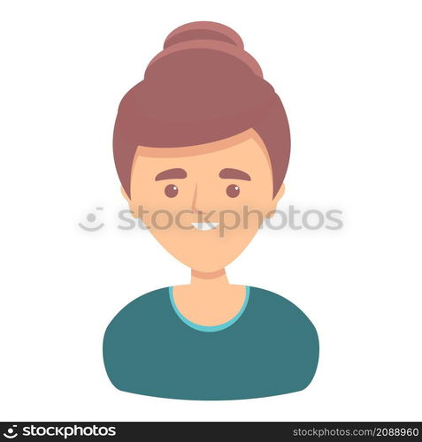 Girl candidate icon cartoon vector. Employee talent. People hr. Girl candidate icon cartoon vector. Employee talent