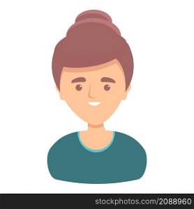 Girl candidate icon cartoon vector. Employee talent. People hr. Girl candidate icon cartoon vector. Employee talent