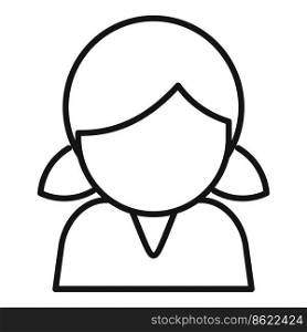 Girl generation icon outline vector. Adult life. Stage people. Girl generation icon outline vector. Adult life