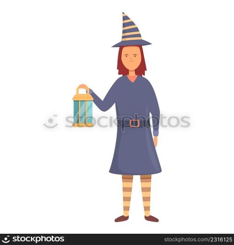 Girl halloween costume icon cartoon vector. Kid character. Ghost party. Girl halloween costume icon cartoon vector. Kid character
