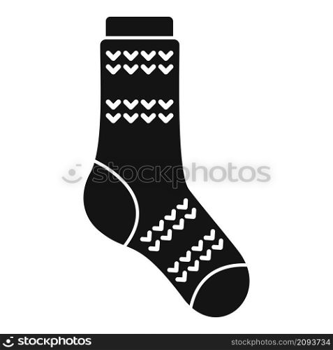 Girl sock icon simple vector. Cute pair line. Sport sock. Girl sock icon simple vector. Cute pair line
