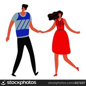 Girlfriend. Beautiful young couple and romantic boy and girl together. Happy cute relationship vector concept. Girlfriend. Beautiful young couple and romantic, boy and girl together. Happy relationship vector concept