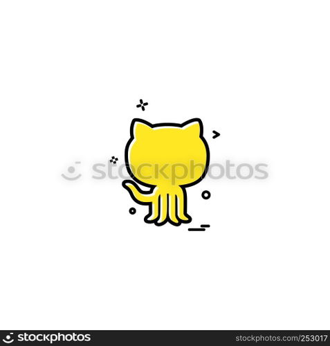 Github icon design vector