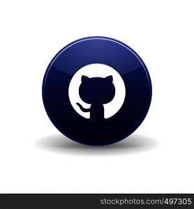 Github icon in simple style on a white background. Github icon, simple style
