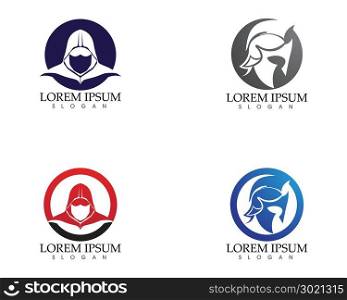 Gladiator mask warior logo and symbols template app