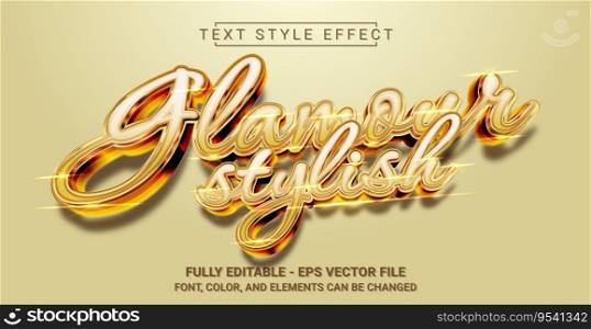 Glamour Stylish Text Style Effect. Editable Graphic Text Template.