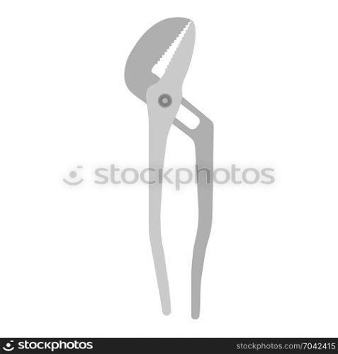 Gland plier vector tool icon isolated illustration. Repair construction work equipment flat symbol
