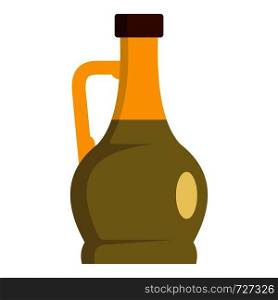 Glass bottle icon. Flat illustration of glass bottle vector icon for web. Glass bottle icon, flat style