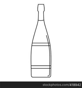 Glass bottle icon. Outline illustration of glass bottle vector icon for web. Glass bottle icon, outline style