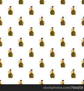 Glass bottle pattern seamless vector repeat for any web design. Glass bottle pattern seamless vector