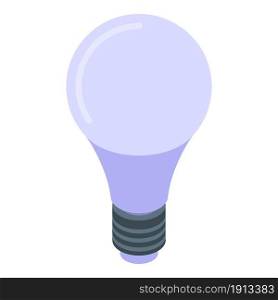 Glass bulb icon isometric vector. Smart light. House lightbulb. Glass bulb icon isometric vector. Smart light