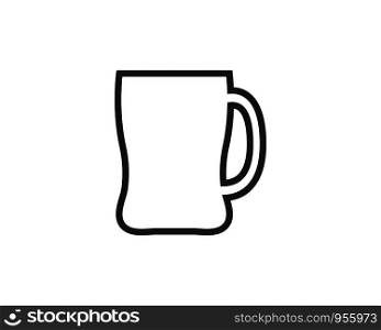 glass cup icon vector illustration design template