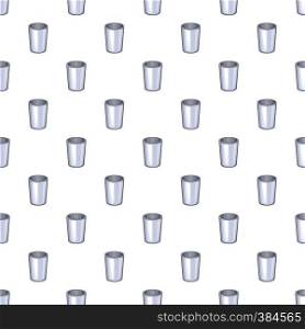 Glass cup pattern. Cartoon illustration of glass cup vector pattern for web. Glass cup pattern, cartoon style