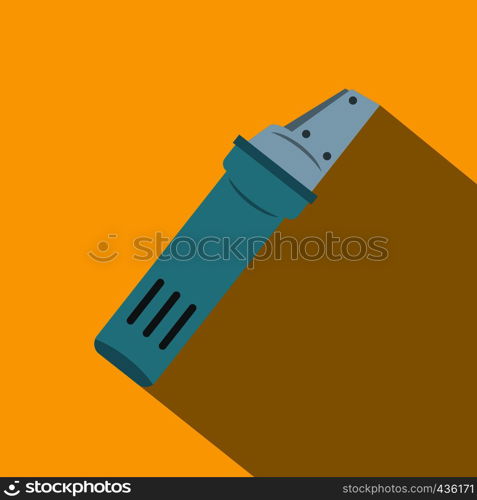 Glass cutter icon. Flat illustration of glass cutter vector icon for web on yellow background. Glass cutter icon, flat style