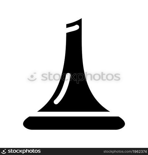 glass decanter for wine glyph icon vector. glass decanter for wine sign. isolated contour symbol black illustration. glass decanter for wine glyph icon vector illustration