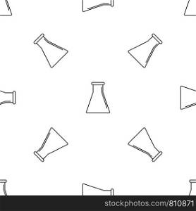Glass flask pattern seamless vector repeat geometric for any web design. Glass flask pattern seamless vector