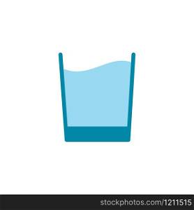 glass icon, water glass icon in trendy flat style