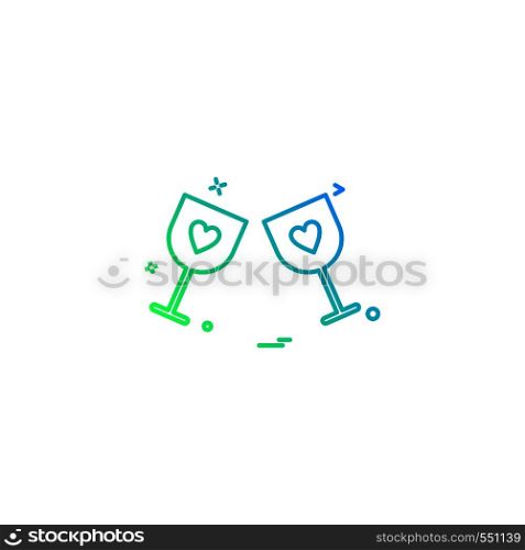 Glass icons design vector