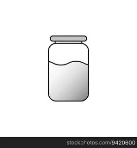 Glass jar icon. Vector illustration. EPS 10. Stock image.. Glass jar icon. Vector illustration. EPS 10.