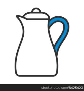 Glass Jug Icon. Editable Bold Outline With Color Fill Design. Vector Illustration.