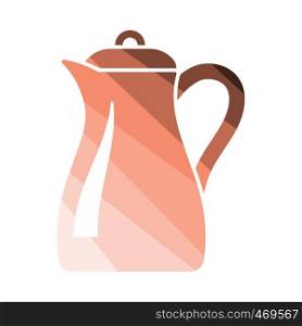 Glass jug icon. Flat color design. Vector illustration.