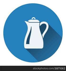 Glass jug icon. Flat design. Vector illustration.
