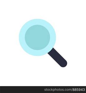 Glass, Look, Magnifying, Search Flat Color Icon. Vector icon banner Template
