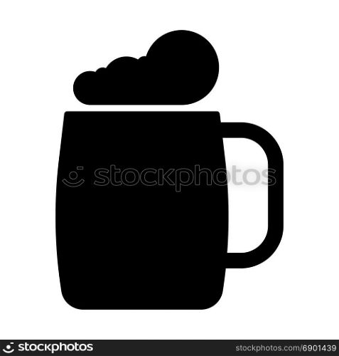 Glass of beer black icon