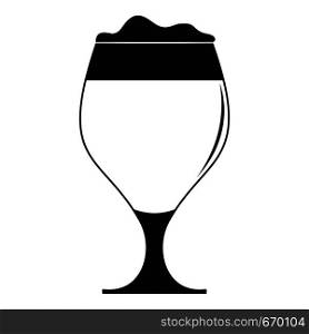 Glass of beer icon. Simple illustration of glass of beer vector icon for web. Glass of beer icon, simple style.