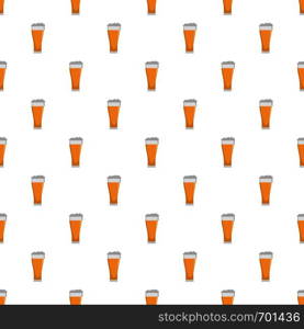 Glass of beverage pattern seamless in flat style for any design. Glass of beverage pattern seamless