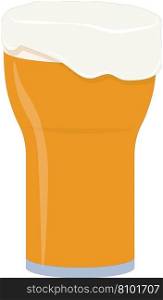 Glass of cold light beer Royalty Free Vector Image