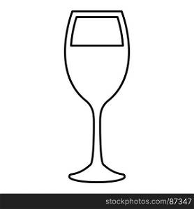Glass of wine icon .