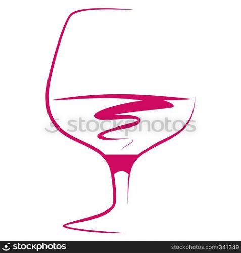 Glass of wine in silhouette