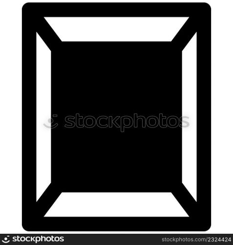 Glass photo frame in simplistic design.