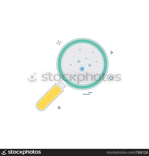 glass search magnifier magnifying zoom icon vector desige