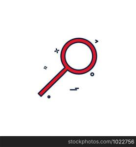 glass search zoom magnifying glass icon vector design