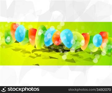 Glass shapes background